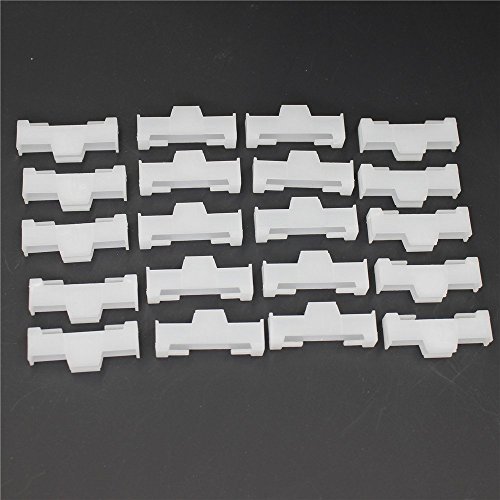 Hobbypark Servo Extension Safety Cable Connector Clips Wire Lead Lock Nylon for RC Models (20-Pack)