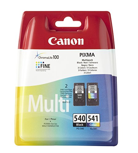 Canon PG-540 CL541 Multi-Pack Ink Cartridge (Black, Cyan, Magenta, Yellow)