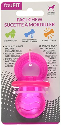 FOUFIT 3" Dog Paci-Chew, Small, Pink