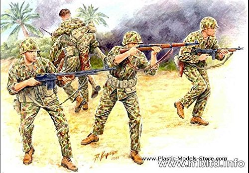 Masterbox Bloody Atoll US Marine Corps Infantry Tarawa, November 1943 1/35 Master Box 3543