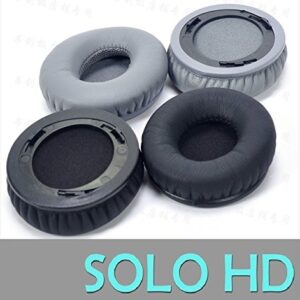 Replacement Earpads Cushion Cover Compatible with Beats Solo 1.0 / Solo HD Wired Headphone Black