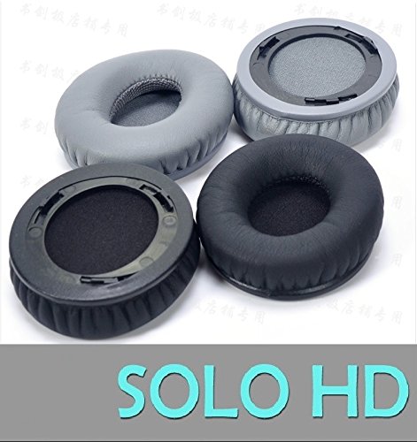 Replacement Earpads Cushion Cover Compatible with Beats Solo 1.0 / Solo HD Wired Headphone Black