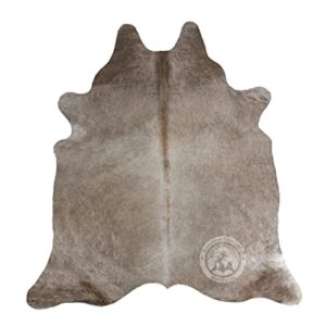 Genuine Taupe Cowhide Rug 6 x 7-8 ft. 180 x 240 cm