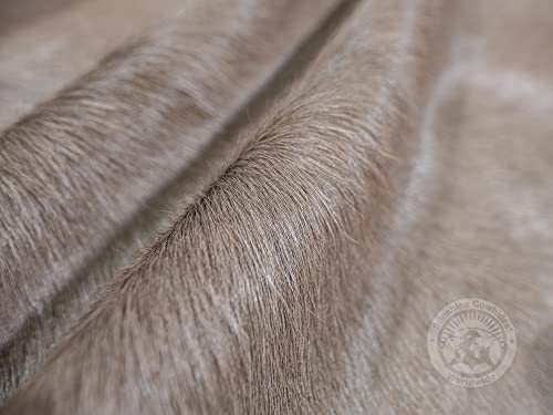 Genuine Taupe Cowhide Rug 6 x 7-8 ft. 180 x 240 cm