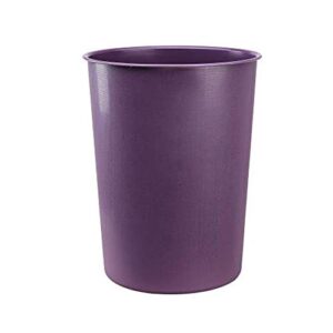 trash can hflove office wastebasket living room plastic, 8l (purple)