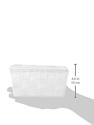 WENKO Adria 22077100 Storage Basket White Plastic 28 x 28 x 18 cm