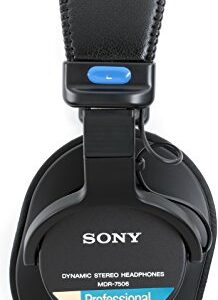 Sony MDR7506 Professional Large Diaphragm Headphone (International Model) No Warranty