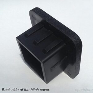 US USA American Metal Flag Trailer Hitch Cover Tube Plug Insert (Fits 2" Receivers, Black & White Flag)