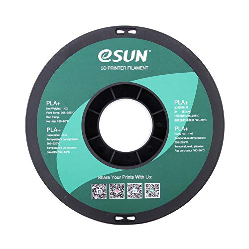 eSUN 3mm Black PLA PRO (PLA+) 3D Printer Filament 1KG Spool (2.2lbs), Actual Diameter 2.85mm +/- 0.05mm, Black