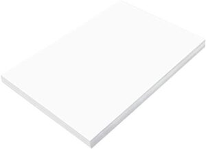 prang (formerly sunworks) construction paper, bright white, 12" x 18", 100 sheets