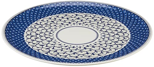 Villeroy & Boch Casale Blu Pizza/Buffet Plate, 12.5 in, White/Blue