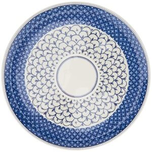 Villeroy & Boch Casale Blu Pizza/Buffet Plate, 12.5 in, White/Blue