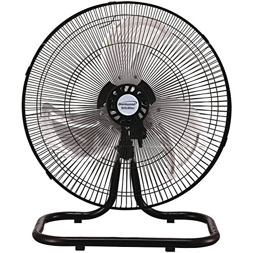 Brentwood Kool Zone F1831B 18" Industrial 3-in-1 Fan, One Size, Black