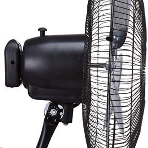 Brentwood Kool Zone F1831B 18" Industrial 3-in-1 Fan, One Size, Black