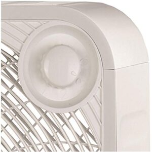 Brentwood Kool Zone Box Fan, 3-Speed 20-inch, White