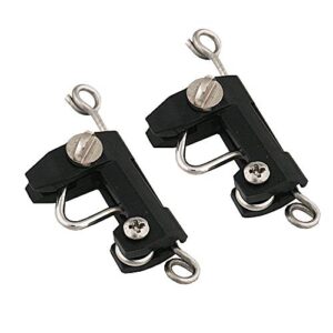 taco marine cok-0001b-2 standard release zip clip - pair, black