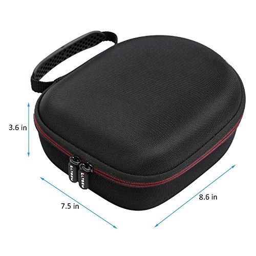 Hard Headphone Case for Sony, Beats, JBL, OneOdio, Soundcore Anker Life Q20, M-Audio HDH40, Bose, Audio-Technica, AKG, Behringer, Philips - Travel Protective Carrying Storage Bag(Black+Grey)