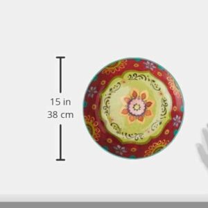 Certified International Tunisian Sunset Serving/Pasta Bowl, 13.25" x 3", Multicolor