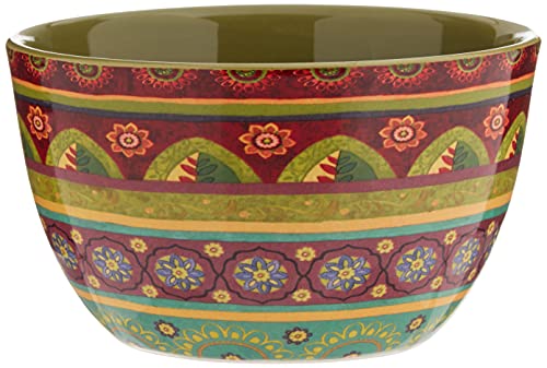 Certified International Tunisian Sunset Ice Cream Bowls (Set of 4), 5.25", Multicolor