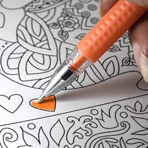 ArtQ Gel Pen Set of 24 Glitter/Neon/Metallic & Pastel Great Coloring | Draw Sketch Doodle Art | Personalize Greeting Cards | Fun Creative Gift
