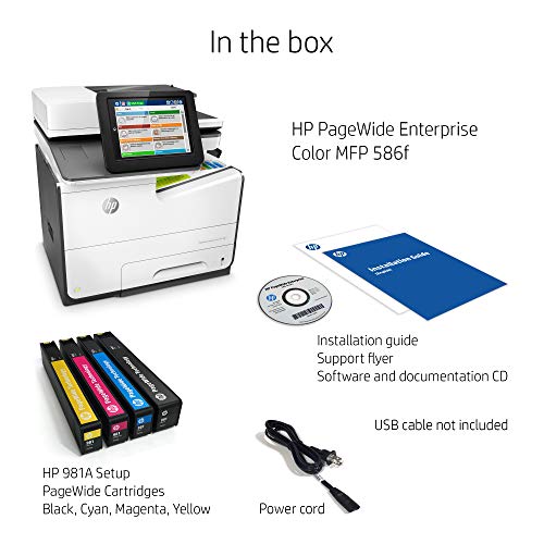 HP PageWide Enterprise Color 586f Multifunction Duplex Printer (G1W40A)