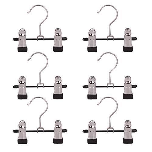 Aligle Adjustable Stainless Steel Shoe Rack Pants Folder Multi-Functional Portable Travel Laundry Washing Machine Rack Hooks Socks Clip Boot Hanger Set of 6 (6)