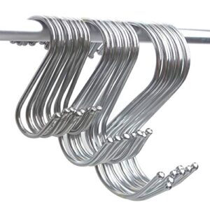 Gikbay Heavy-Duty Stainless Steel, Gardening Tools for Plants, Silver Hanging Hooks Installation Hardware Designed for Any Kitchen (S, 10 Pcs), Small
