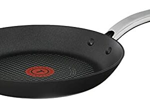 T-fal C51705 ProGrade Titanium Nonstick Thermo-Spot Dishwasher Safe PFOA Free with Induction Base Fry Pan Cookware, 10-Inch, Black -