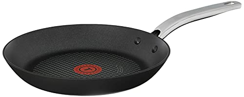 T-fal C51705 ProGrade Titanium Nonstick Thermo-Spot Dishwasher Safe PFOA Free with Induction Base Fry Pan Cookware, 10-Inch, Black -
