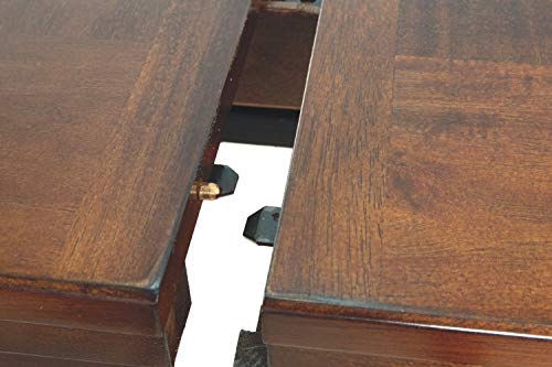 Signature Design by Ashley Ralene Traditional 36" Counter Height Dining Room Extension Table, Medium Brown