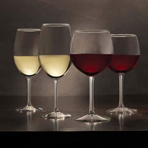 Libbey Vineyard Reserve 12-Piece Wine Glass Party Set for Chardonnay and Merlot/Bordeaux