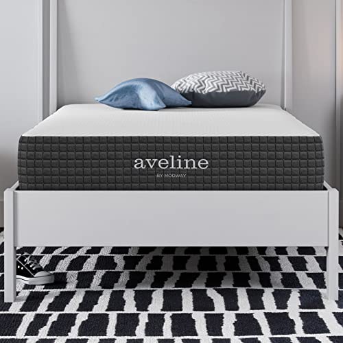 Modway Aveline Memory Foam Bed Mattress Conventional, Twin,Firm, White