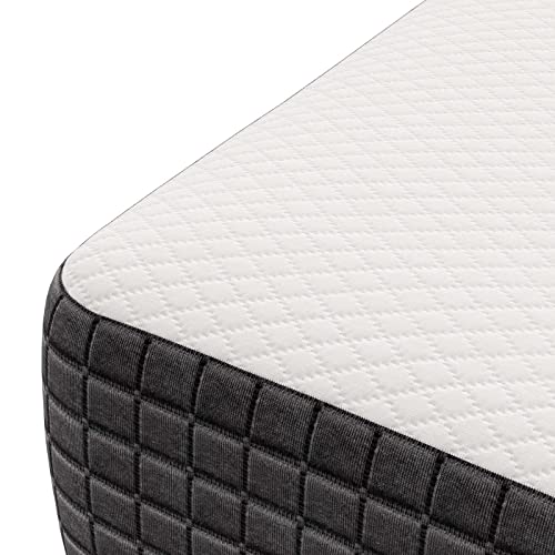 Modway Aveline Memory Foam Bed Mattress Conventional, Twin,Firm, White