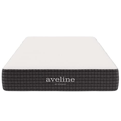 Modway Aveline Memory Foam Bed Mattress Conventional, Twin,Firm, White