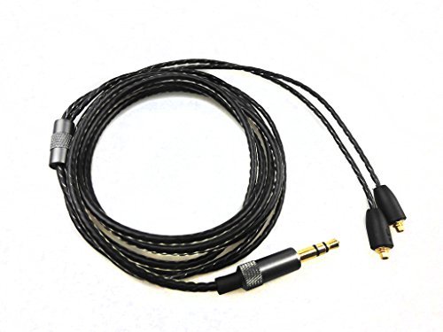 OFC Upgrade Audio Cable Cord for Shure SE846 SE535 SE425 SE315 SE215 UE900 (Black)