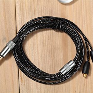 OFC Upgrade Audio Cable Cord for Shure SE846 SE535 SE425 SE315 SE215 UE900 (Black)