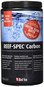reef red sea spec carbon - aquarium filter media (2000 ml/ 64 oz), black (37420)
