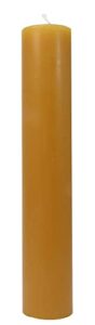 beeswax candle works, 8.5 x 1.5-inch pillar, 35-hour, 100% usa beeswax