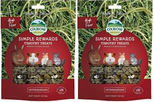 2 pack oxbow animal health simple rewards timothy treat for pets (2 / 1.4 oz)