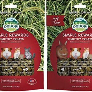 2 Pack Oxbow Animal Health Simple Rewards Timothy Treat for Pets (2 / 1.4 oz)