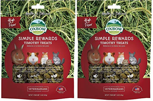 2 Pack Oxbow Animal Health Simple Rewards Timothy Treat for Pets (2 / 1.4 oz)