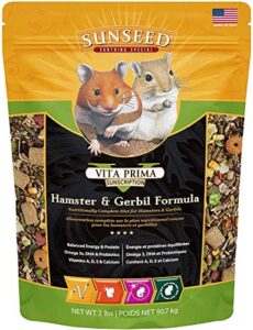 (3 pack) vitakraft vita prima hamster and gerbil formula - 6 pounds total