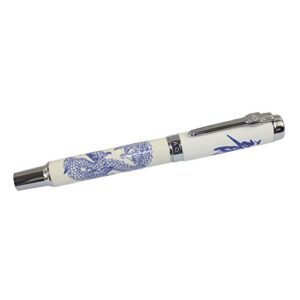 zoohot Jinhao Fountain Pen Blue and White Porcelain Chinese Dragon Medium Nib