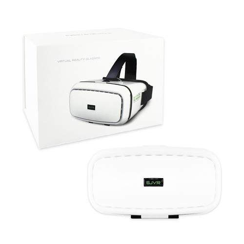 AS SEEN ON TV! Dynamic Virtual Viewer (DVV) 3D Glasses | Smartphone Video Virtual Reality VR Headset Player -- (Black/White) IOS