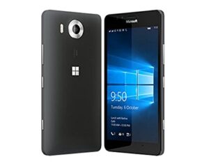 microsoft lumia 950 32gb dual sim nam rm-1118 gsm factory unlocked - us warranty (black)
