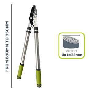 Premium Anvil Loppers Heavy Duty - Telescopic Extending Long Handle Branch Cutter made with Durable SK5 Steel, Heavy Duty Loppers for Thick Branches, Davaon Pro