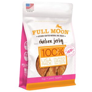 full moon chicken jerky healthy all natural dog treats human grade for hip and joint 12 oz