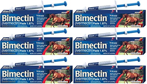 Bimectin Ivermectin Paste Horse Wormer (1.87 Ivermectin) - 6 DOSES, Model: , Home & Outdoor Store