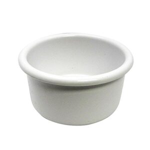 crock-style white plastic bird dish 28 oz