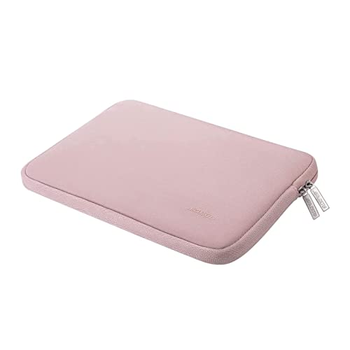 MOSISO Laptop Sleeve Compatible with MacBook Air/Pro, 13-13.3 inch Notebook, Compatible with MacBook Pro 14 inch 2023-2021 A2779 M2 A2442 M1, Neoprene Bag with Small Case, Baby Pink